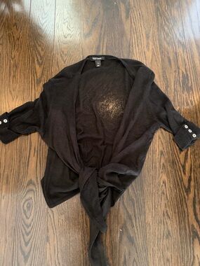 White House Black Market Black Knit Cardigan